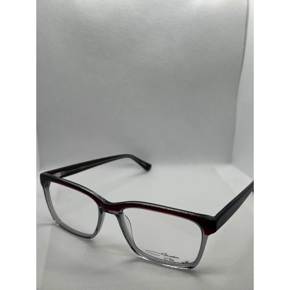 Jonathan Cate Montana Dark Red Grey Eyeglasses Frames Designer Fashion Glasses‎